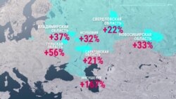 Как выросла смертность в регионах России во время эпидемии