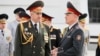 Belarus - Ceremonial ritual of the Oath of the cadets of the first courses of the Academy of the Ministry of Internal Affairs. Minsk, 30Aug2018